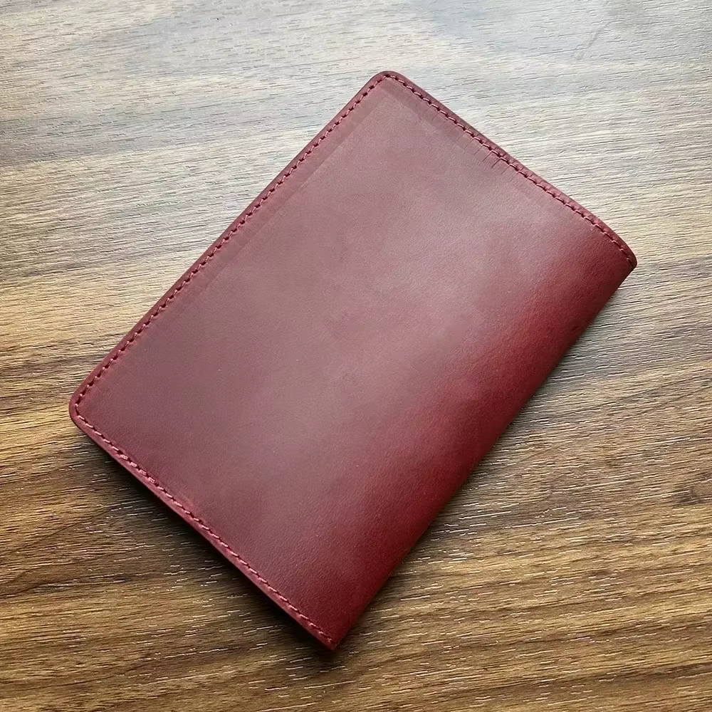Protege Passeport Francais en Cuir Véritable - pochette