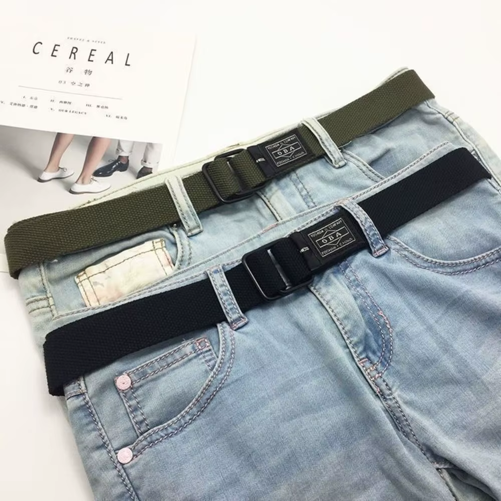 Ceinture en toile tressée en Nylon pour femmes et hommes