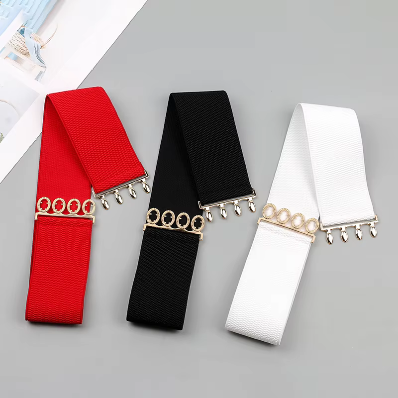 Ceinture large élastique pour femme