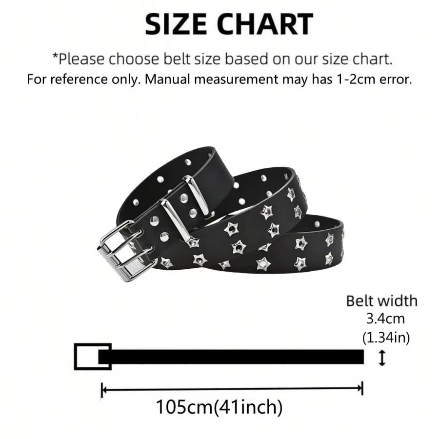 Ceinture ajourée de Style Punk pour femmes