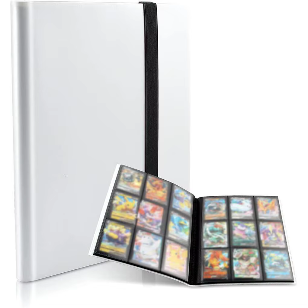Classeur de cartes à collectionner Album 360 porte-cartes 9 poches classeur de cartes à collectionner Album classeur de cartes de grande capacité cahier pour anniversaire