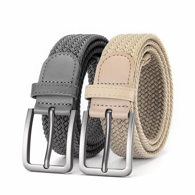 Ceinture élastique tressée pour hommes