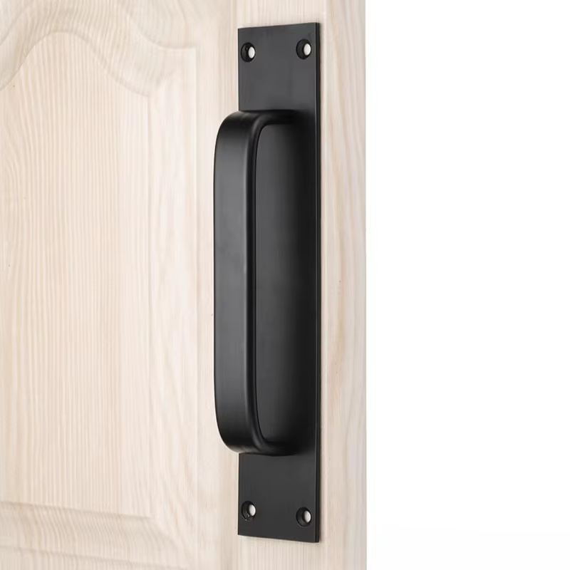 Poignée de porte de grange coulissante en alliage d'aluminium, quincaillerie affleurante pour porte et fenêtre, quincaillerie de porte intérieure pour meubles