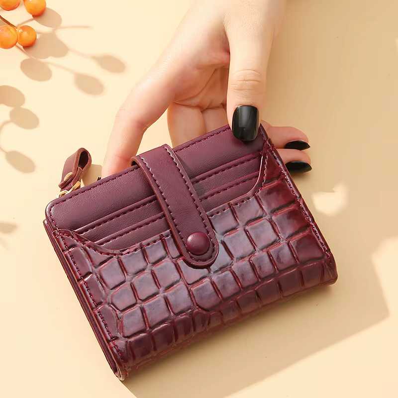 Femmes court portefeuille petite mode marque de luxe en cuir sac à main dames carte sac pour pochette femme sac