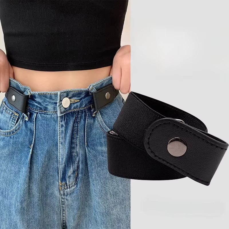 Ceinture élastique Simple et à la mode pour hommes et femmes