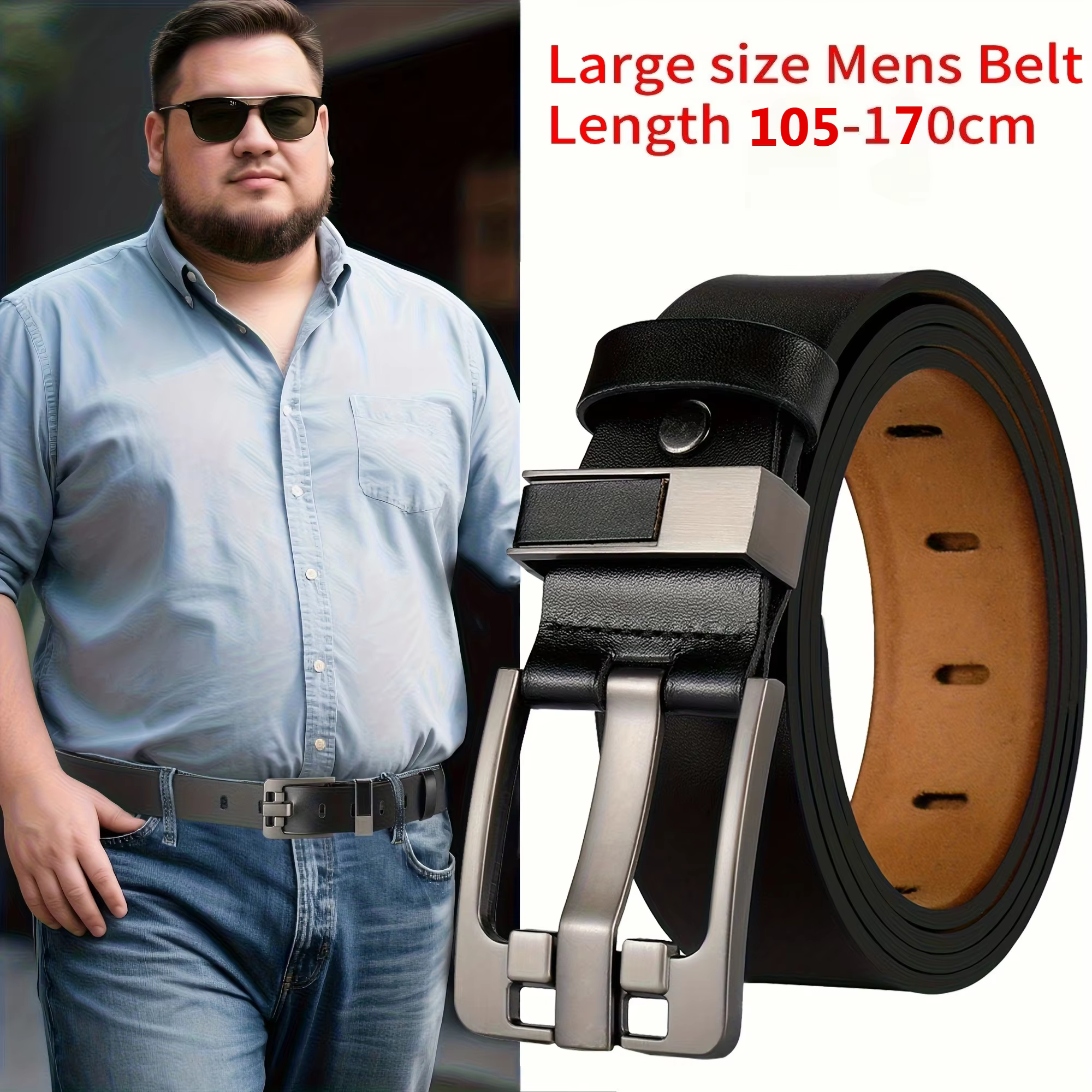 Ceinture pour homme extra longue