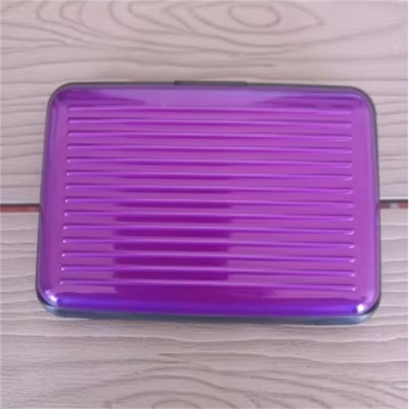 Porte-cartes de visite en aluminium pour hommes et femmes