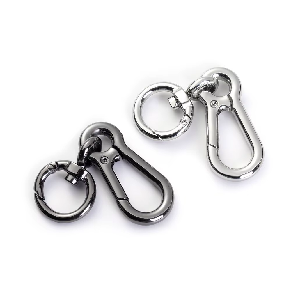 Porte-clés à mousqueton en alliage de Zinc