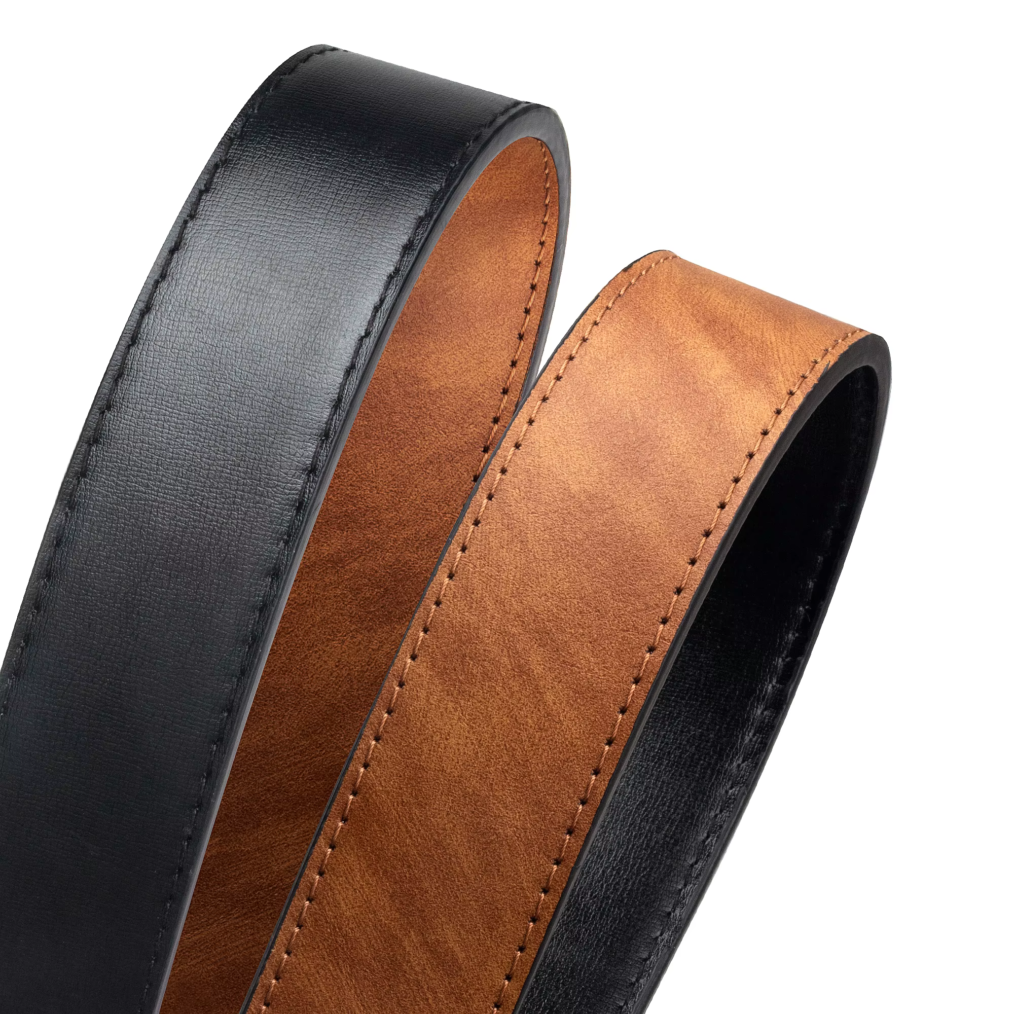 Maikun ceintures en cuir réversibles pour hommes