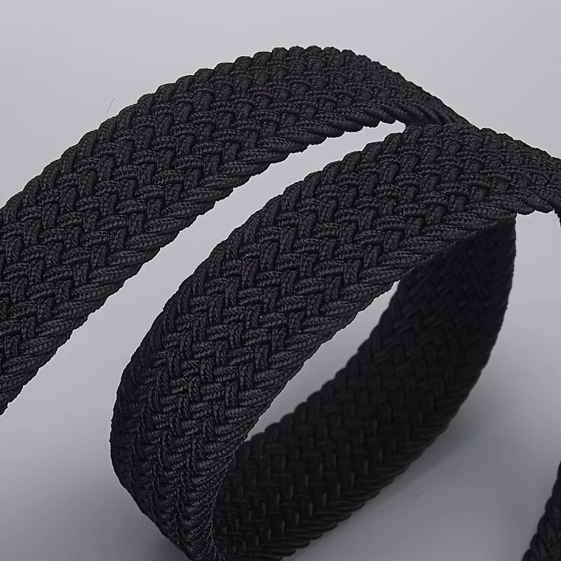 Ceinture élastique tissée décontractée pour hommes et femmes
