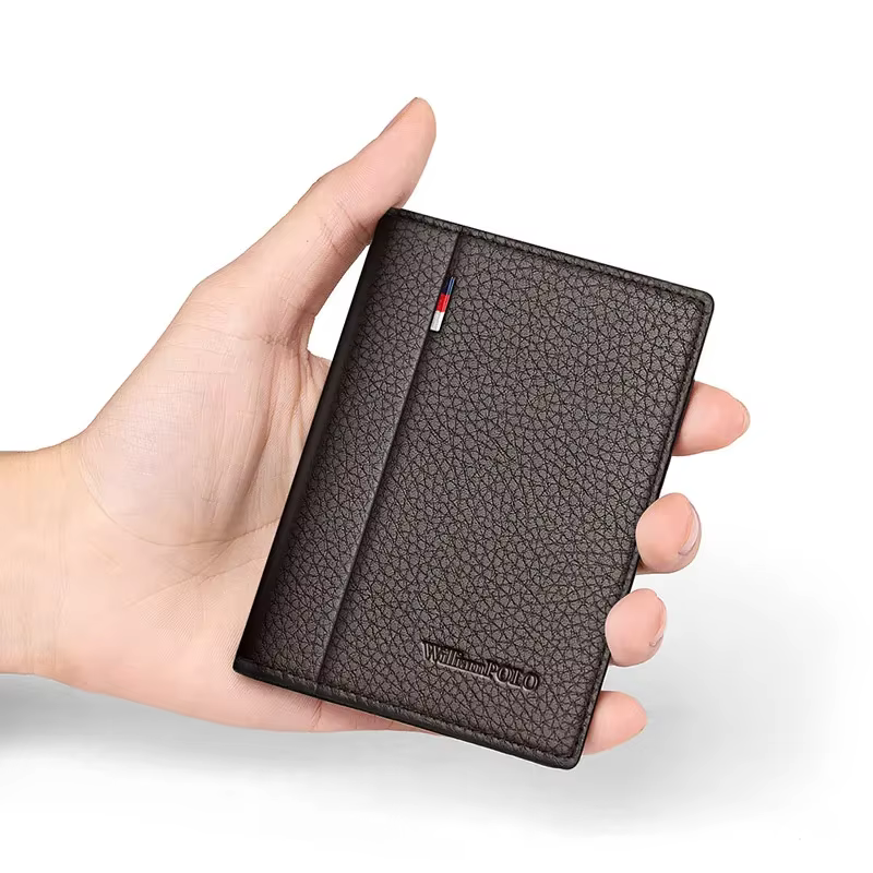 Marque de luxe Mini Ultra-mince petit portefeuille hommes court en cuir petit porte-carte portefeuille jeunesse en cuir véritable porte-monnaie WILIAMPOLO