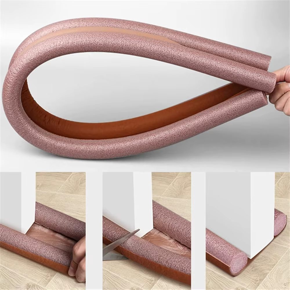 Bande d'étanchéité pour bas de porte, isolation phonique épaissie, anti-insectes, coupe-vent, anti-poussière, pour portes domestiques et de chambre