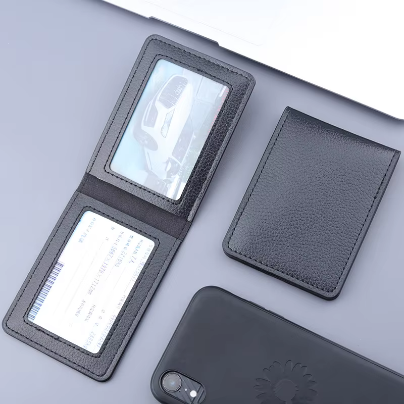 Portefeuille en cuir PU pour documents de conduite de voiture