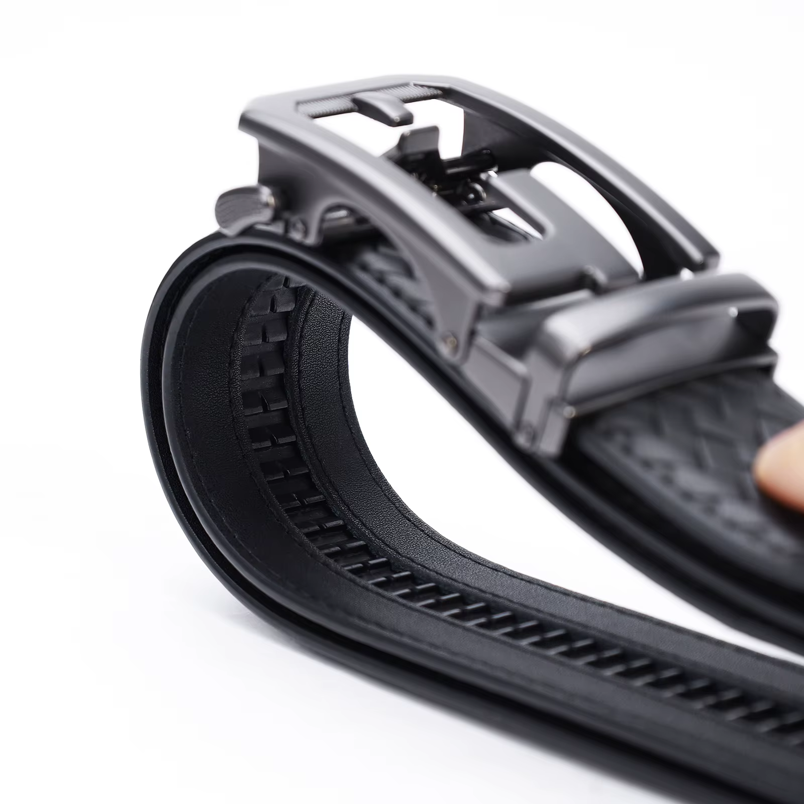 Ceinture pour homme en cuir véritable avec boucle automatique en alliage métallique, design de luxe de marque, ceintures de taille pour homme, sangle masculine