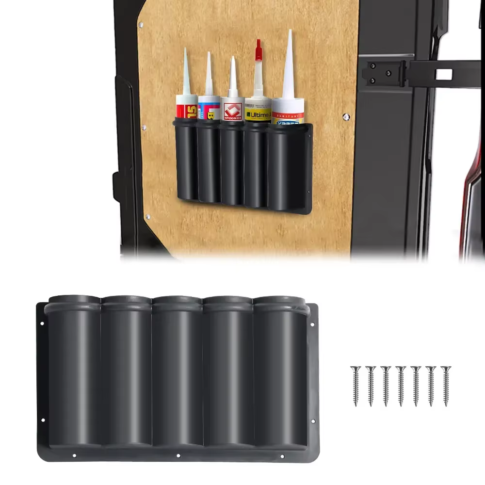 Boîte de rangement de canette de pulvérisation de porte de caravane, boîte de rangement en plastique ABS Durable adaptée au poche de rangement de Van, accessoires de camping-car REW-287
