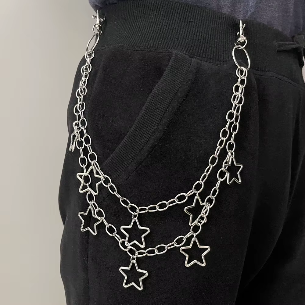 Chaîne de taille Double couche étoile pour hommes