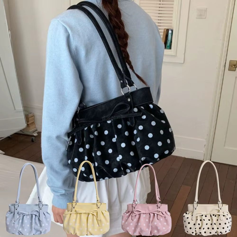 Sacs à bandoulière à pois exquis de haute qualité en cuir PU