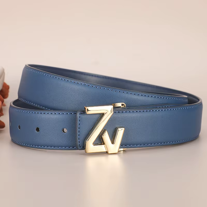 Nouvelle ceinture en cuir large de 34mm pour femmes