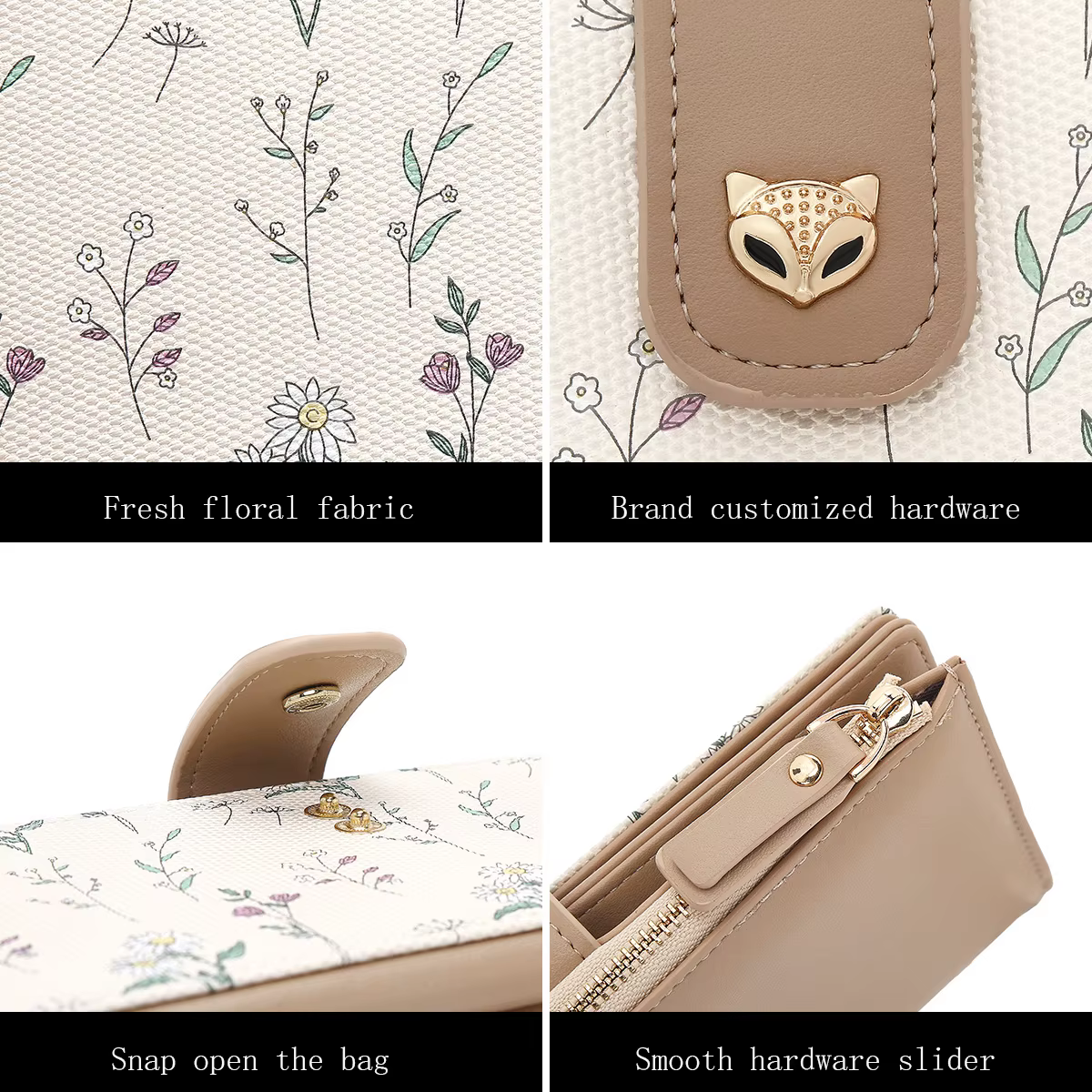 FOXER Portefeuille long élégant pour femme