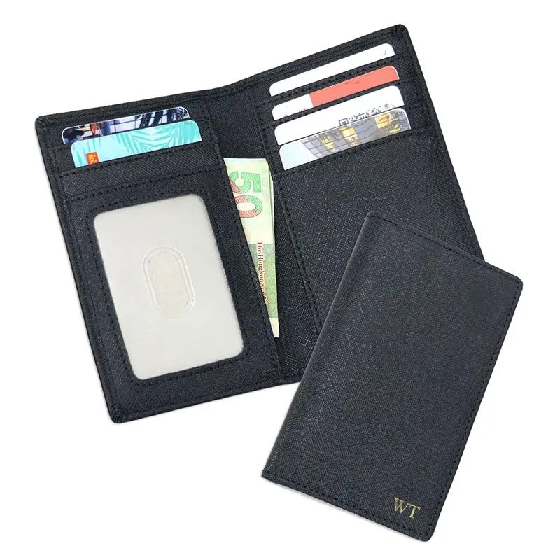 Saffiano – porte-cartes en cuir pour hommes