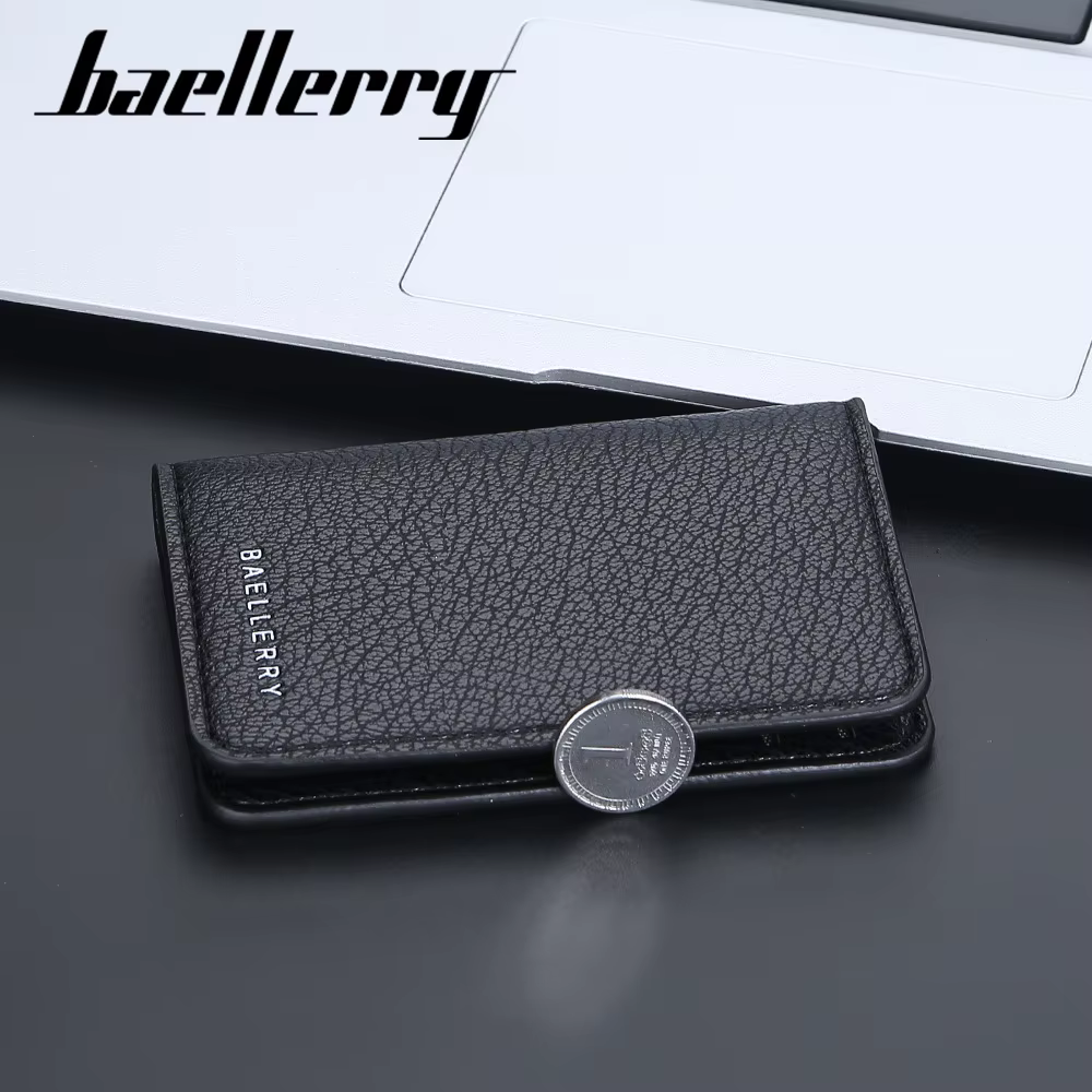 Portefeuille compact de luxe Baellerry pour homme