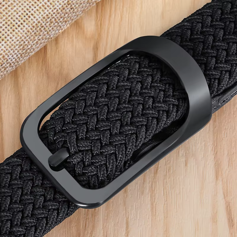 Ceinture tissée élastique en toile extensible pour hommes et femmes