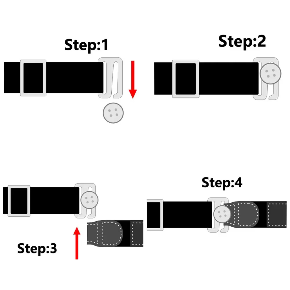 Ceinture de maintien de chemise pour homme et femme