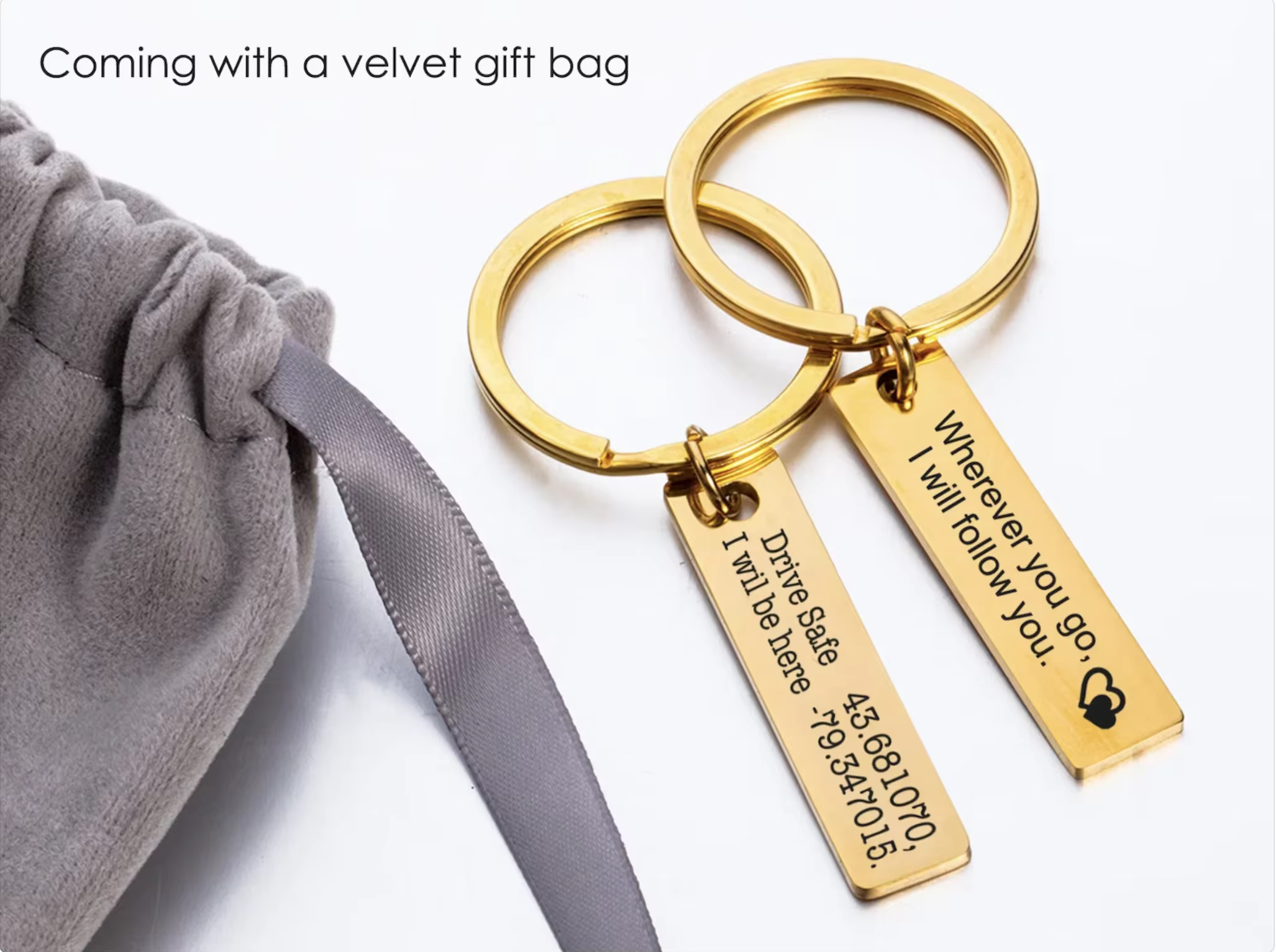 Porte-clés personnalisé gravé