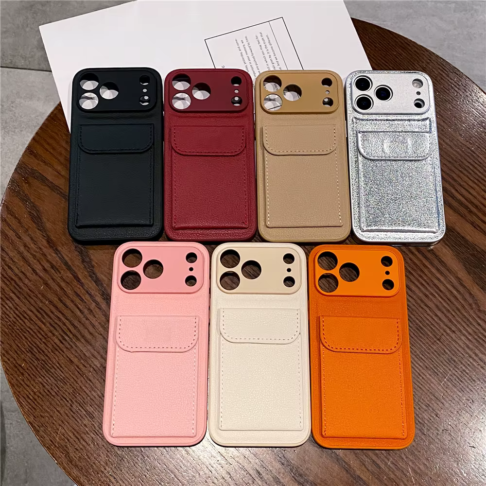 Étui portefeuille porte-cartes en cuir de luxe pour iPhone 11 12 13 mini 14 15 16 E 17 Pro Max 8 7 Plus X
