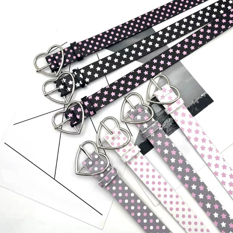 39BD – ceinture à fermoir en forme d'étoile cœur