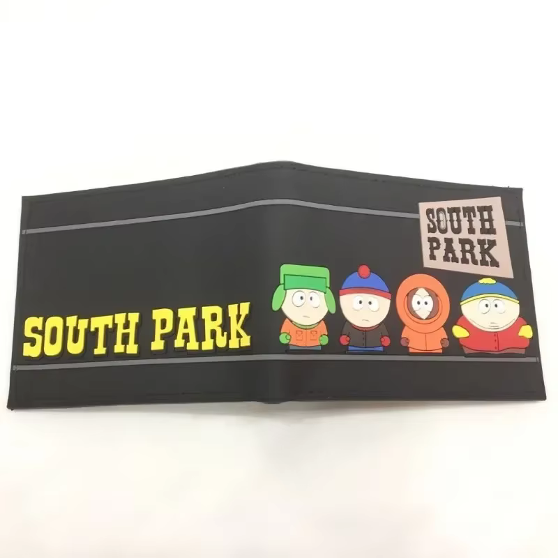 South Parkes portefeuille dessin animé court porte-monnaie mode luxe multicouche porte-carte portefeuille enfants cadeau