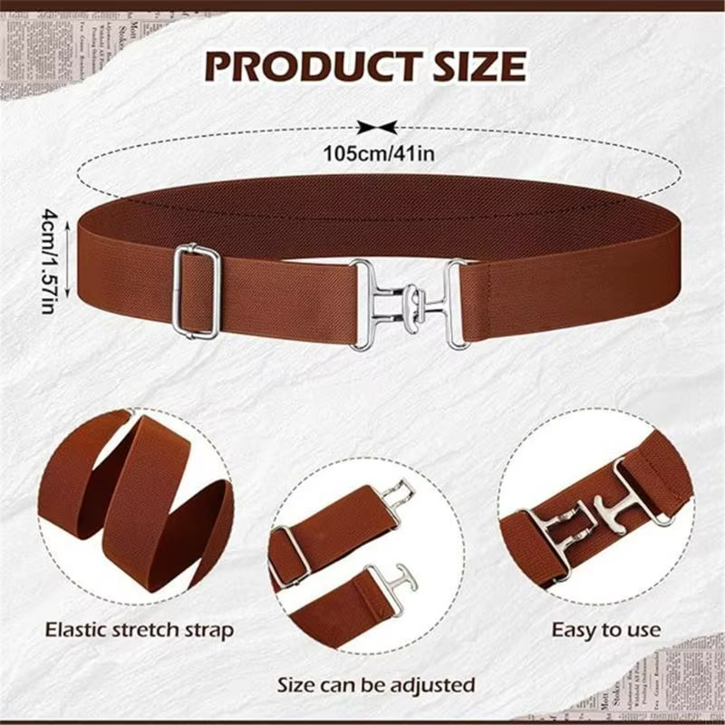 Ceinture élastique élastique Y3ne avec boucle requin ceinture d'équitation pour hommes femmes unisexes