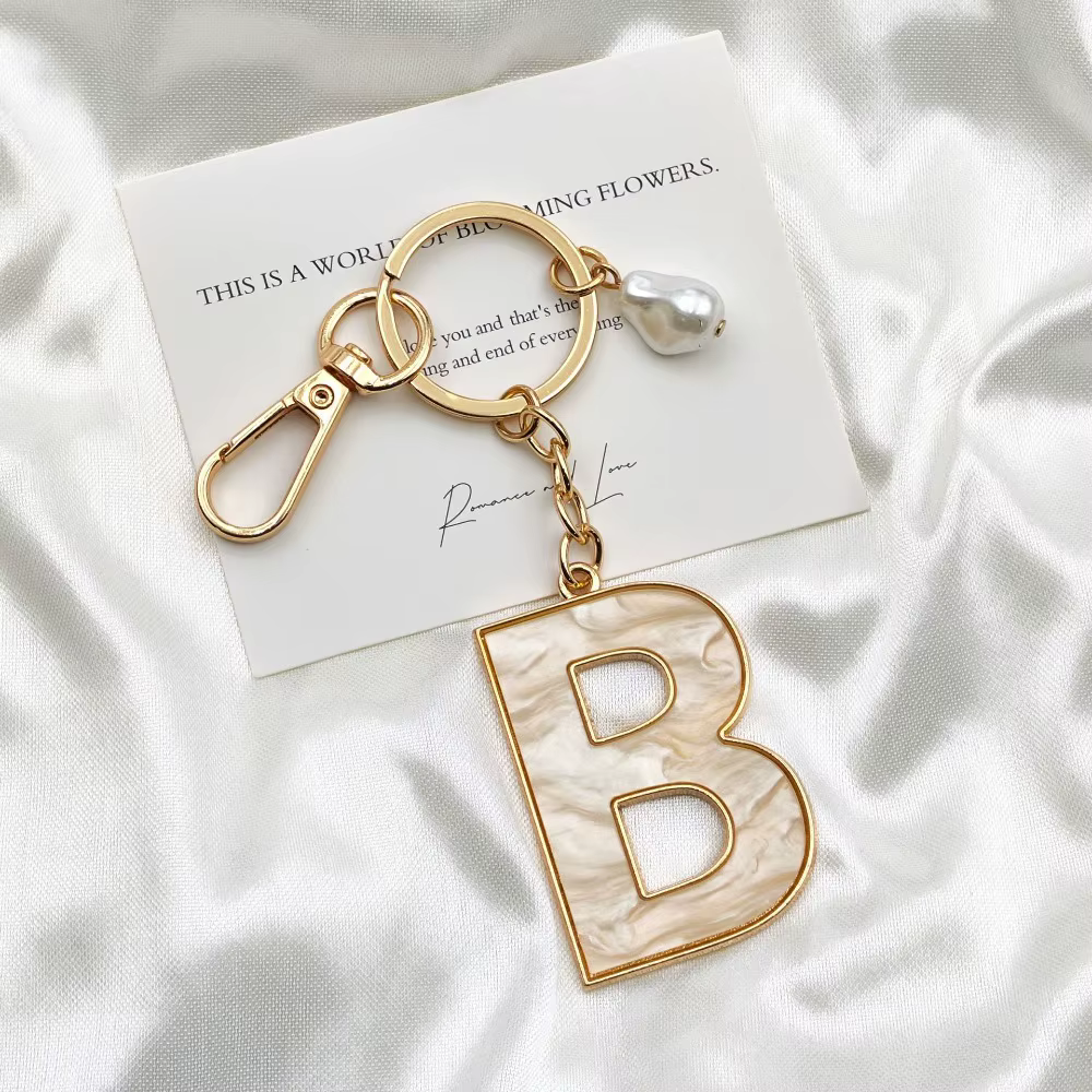 Porte-clés Décoratif A-Z avec Initiales