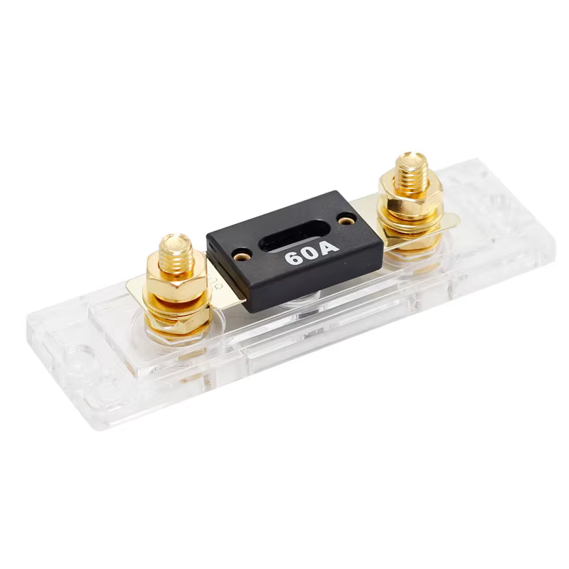 ANL – porte-fusible Audio de voiture en ligne 12V, avec Base transparente et couvercle pour système vidéo de camion automobile