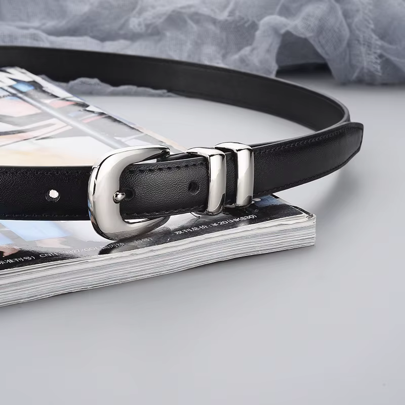 Ceinture en cuir véritable pour femme, ceinture en cuir de vachette, décoration de robe, ceinture en jean, mode d'affaires, luxe, nouveau, 2023