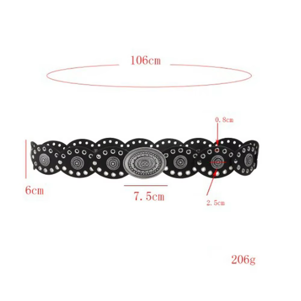 Ceinture à disque creux pour femme