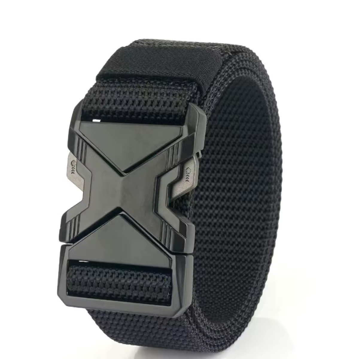 Ceinture tactique à boucle en plastique pour hommes