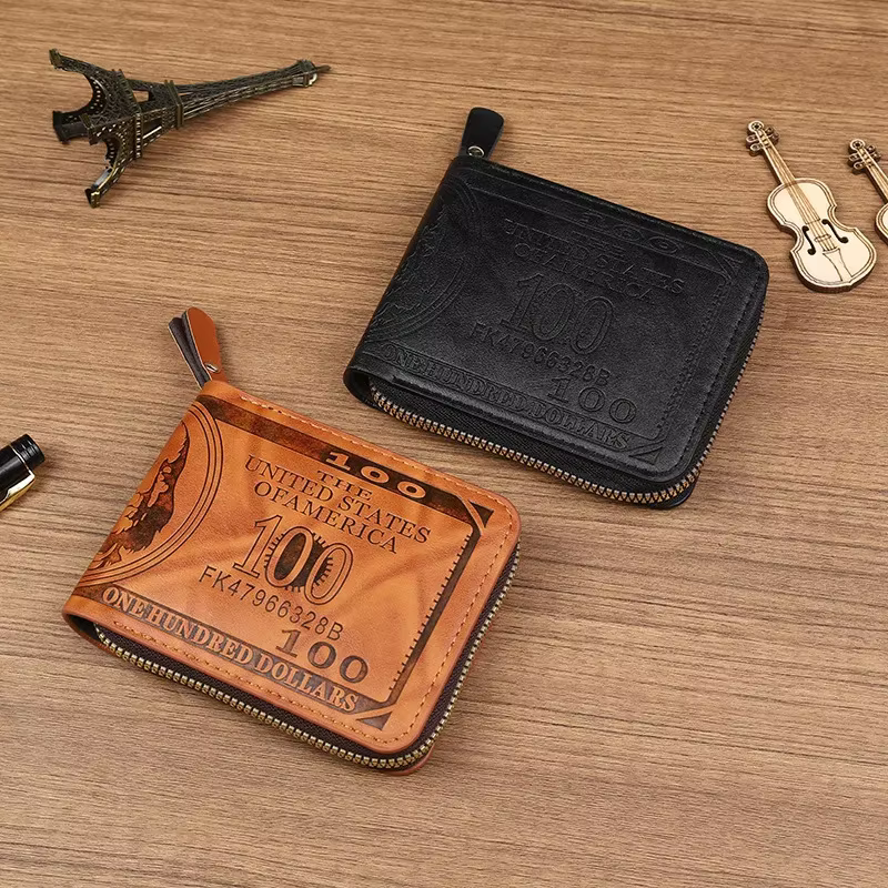 Cuir hommes portefeuille 2025 Dollar prix