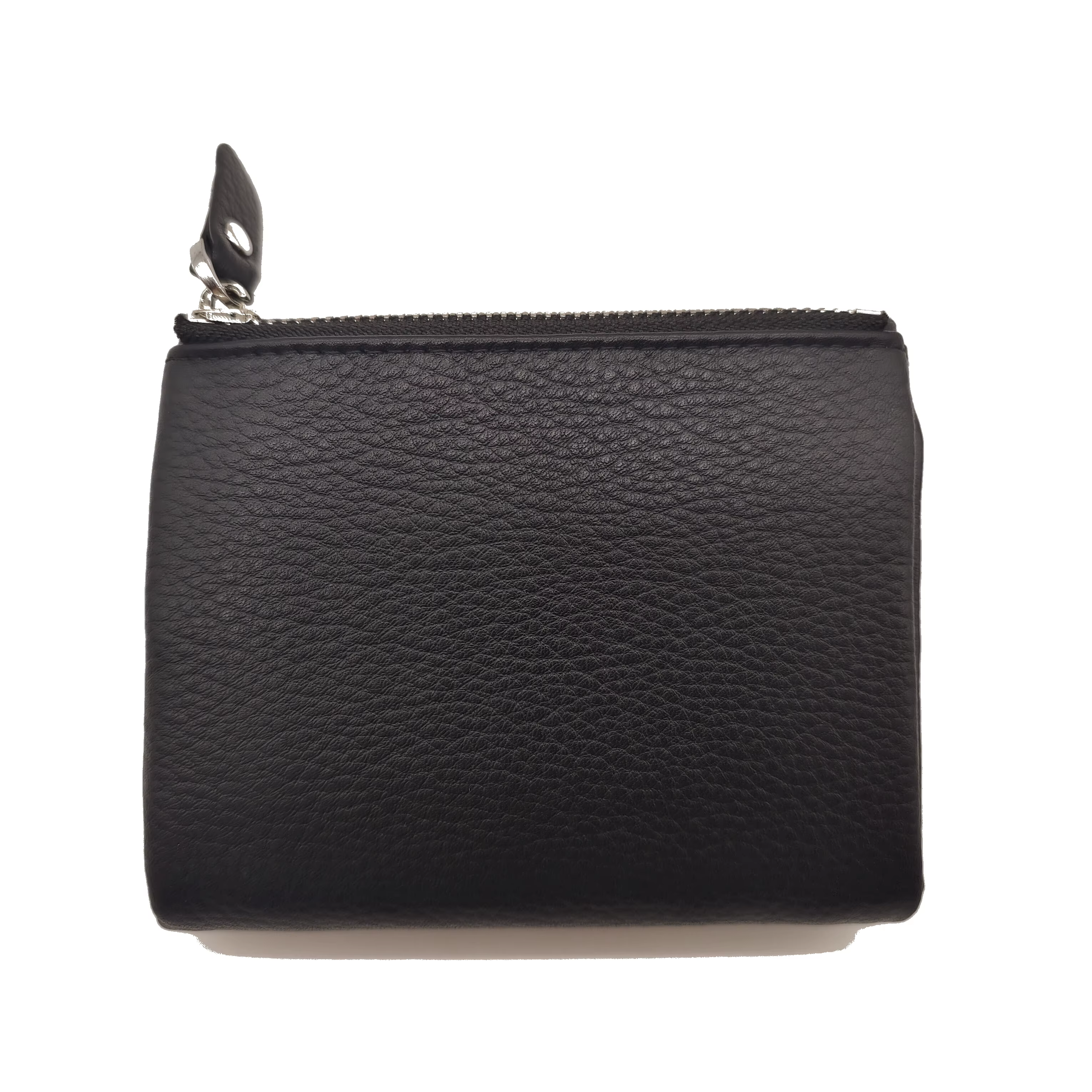 Portefeuille court en cuir de vachette véritable souple pour femme