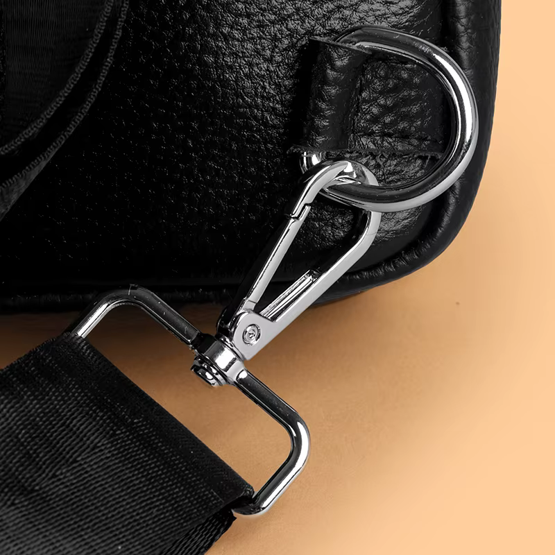 Sac à bandoulière de luxe en cuir véritable pour hommes