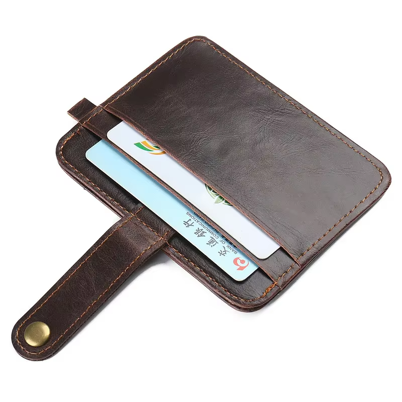Portefeuille Vintage en cuir Pu pour hommes