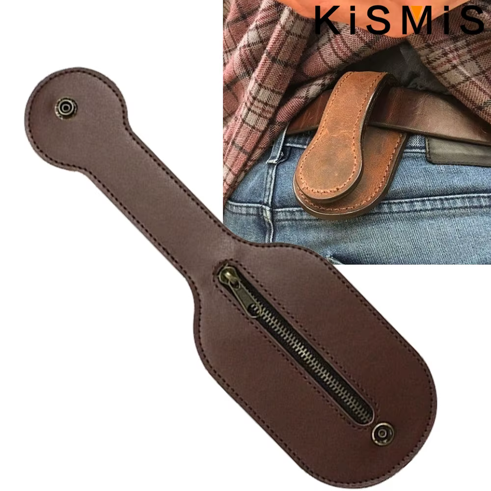 KISMIS nouveau porte-monnaie en cuir Vintage hommes utilitaire extérieur auto-défense multi-outils portefeuille