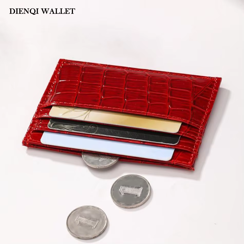 Portefeuille Simple à motif Crocodile pour femmes
