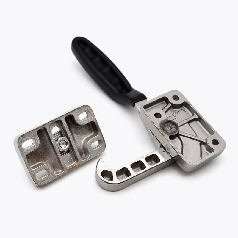 Poignée hermétique pour chambre d'essai, serrure de porte, fabricant de poignées de porte en acier inoxydable pour fours de stockage à froid