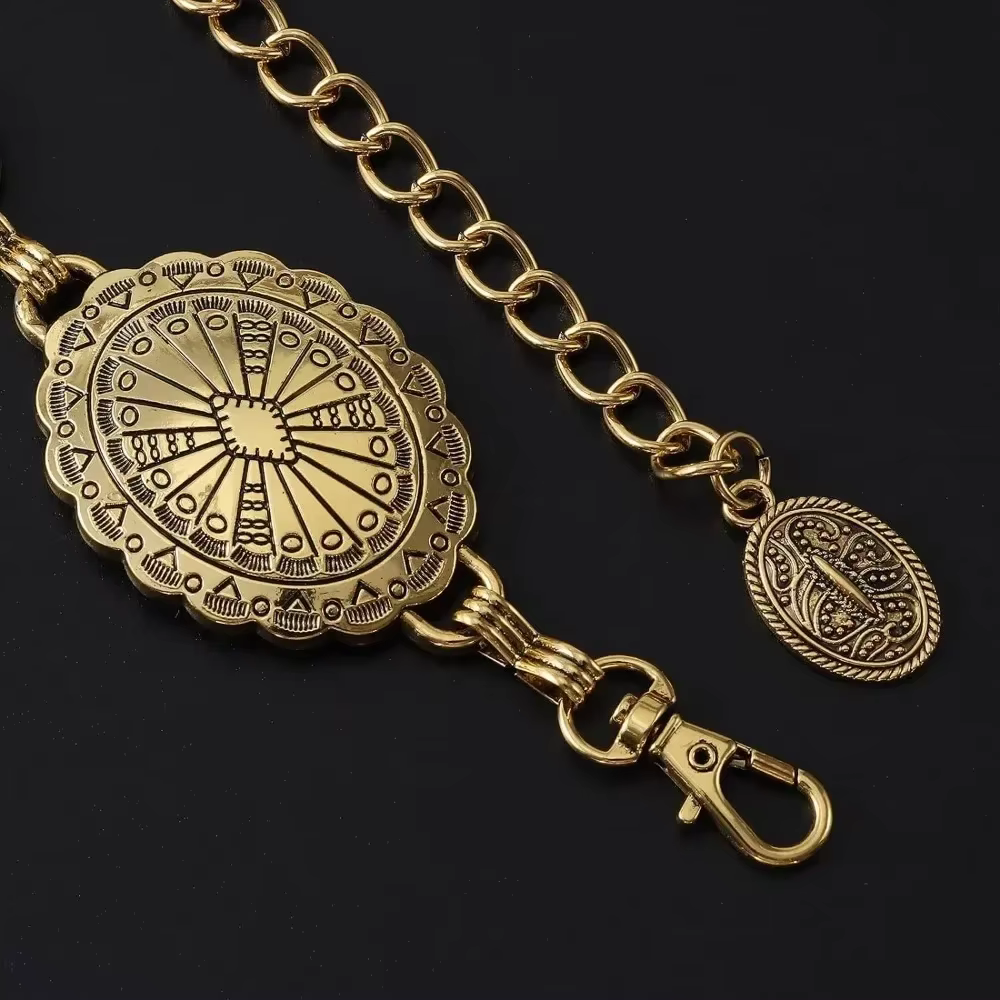 Ceinture à chaîne en métal pour femmes