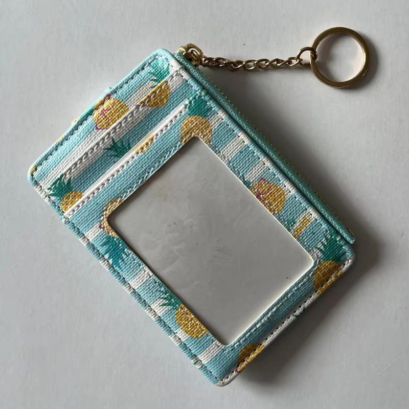 Portefeuille mince en cuir PU pour femmes