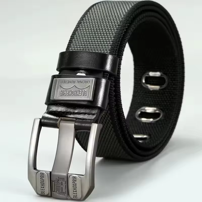 Ceinture en toile rétro de haute qualité pour hommes