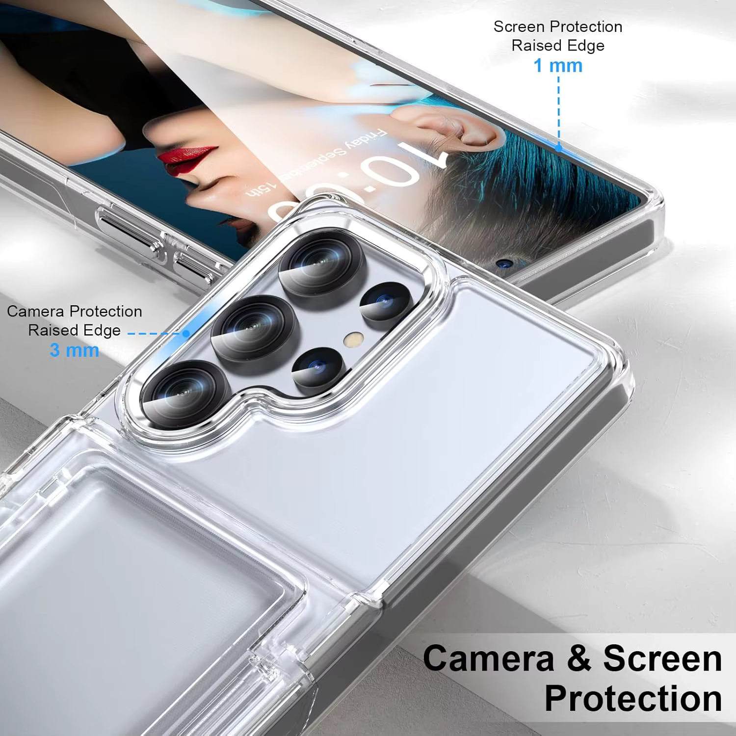 Étui pour Samsung Galaxy S26 Ultra S26 Plus S26 S25 Ultra Portefeuille Porte-cartes Glissière Fente Fine Coque Rigide en PC Protection Robuste