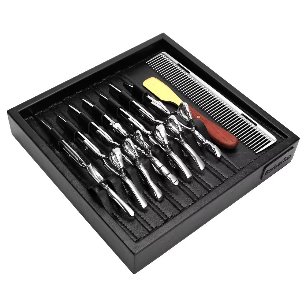 Plateau de présentation professionnel pour tondeuses à cheveux, support pour outils de coiffure, boîte de rangement pour styliste, organisateur de coiffure, étagère de rangement pour barbier