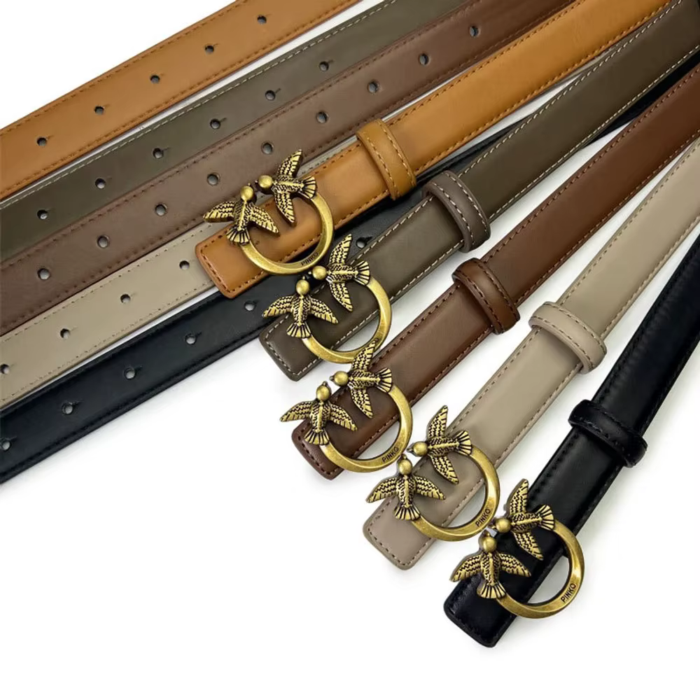 Nouvelle ceinture polyvalente pour femme 2026 avec boucle en forme d'oiseau, ceinture rétro décorée de hirondelles, ceinture de haute qualité pour femme